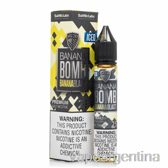 Explosión De Plátano Helado - Vgod Saltnic - 30ml 25mg Vape Argentina